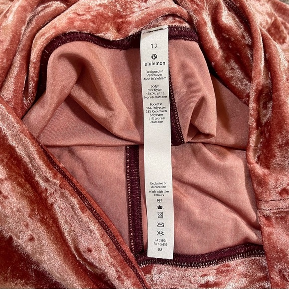 Lululemon Wunder Under Legging Tight Pant Velvet Barbie Pink Athleisure Gym 12 - Picture 11 of 12